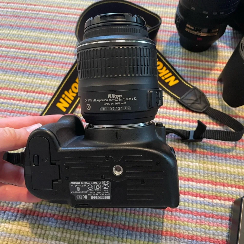 Nikon D5100 w/ standard AF-S Nikkor 18-55mm